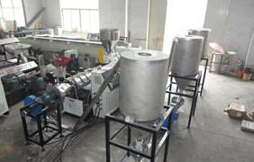 China PVC Double Screw Granule Plastic Machine , Hot Cutting Plastic Pelletizer Extruder on sale