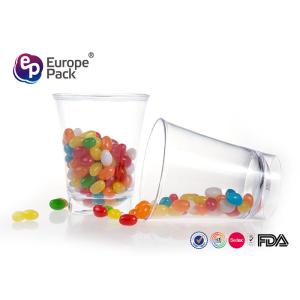 China Polystyrene Reusable Plastic Champagne Glasses 10Cm Clear For Juice on sale