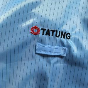 Washable Reusable 5mm Stripe ESD Clothes For Cleanroom