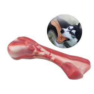 Eco Friendly Indestructible Dog Bone TPR Dog Bones For Aggressive Chewers