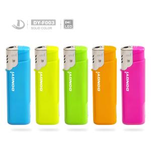 Colorful Dy-F003 LED Light Windproof Electronic Lighter Customization Plastic