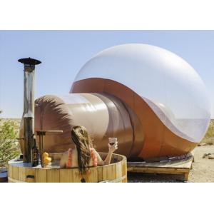 2-3 Minutes Deflation Time Inflatable Bubble Tent White Transparent Color For