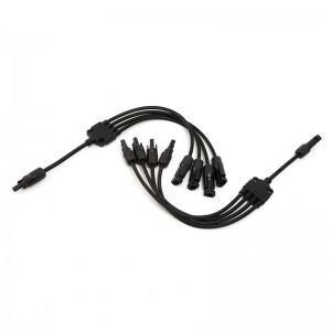 Cheap Solar cable parallel connector 4 to 1 Y branch waterproof PV connector for sale