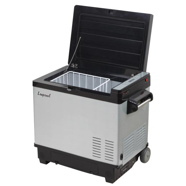 Quality Car Fitment 30L Portable Solar Fridge Refrigerator with Double Door and LFP Battery wholesale