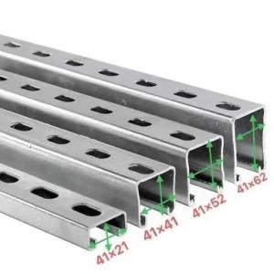 China Organized Cable Management Steel Slotted Channel With Cable Trunking C Slotted Channel on sale