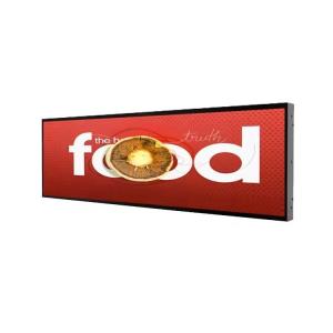 Stretched 37" LCD Daylight Readable Monitor LCD UHD 4k Screen Signage For