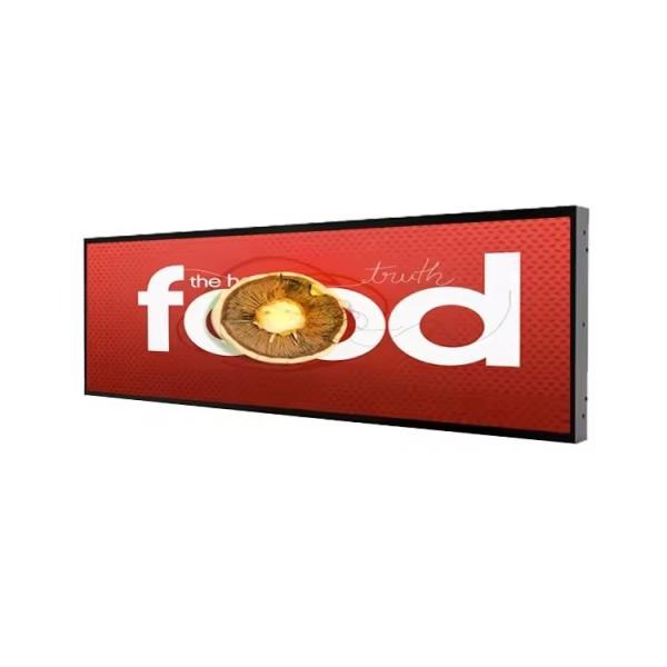 Stretched 37" LCD Daylight Readable Monitor LCD UHD 4k Screen Signage For