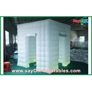Inflatable Photo Booth Enclosure 2 Doors Inflatable Photo Booth LED Light 2.5m