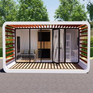 Fire Retardant Prefabricated Mobile Home Customised With Composite Wood Floor
