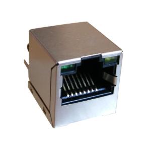 Cheap JD2-0010NL Vertical Rj45 With Magnetics 10/100Base-T Shield With LED for sale