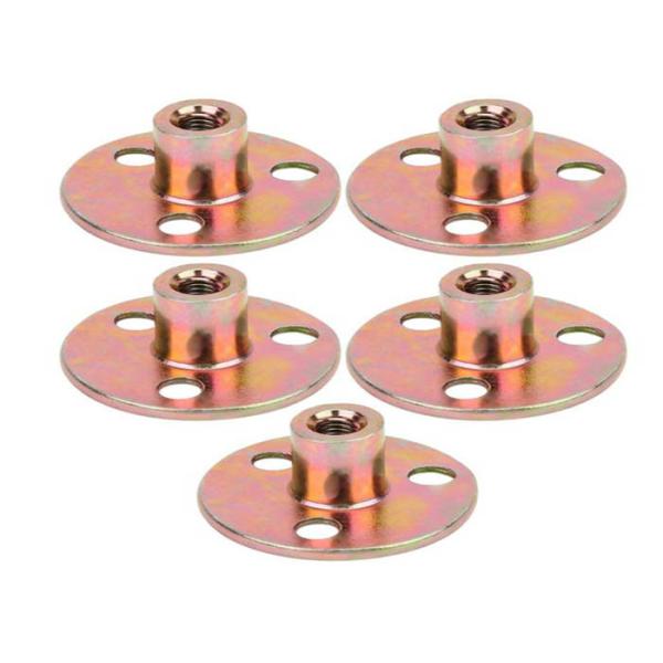 M2 M4 M6 CLASS 10.9 12.9 Metal Three Hole Flange Nut Yellow Zinc Mild Steel Q215