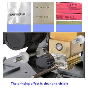 Small Hot Stamp Date Coding Equipment Manual For Plastic Bags