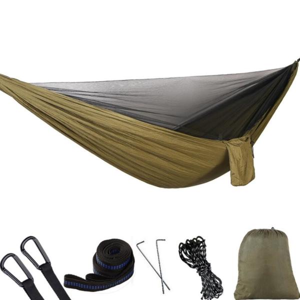 Quality Automatic Opening Portable Camping Hammock , Nylon Double Person Camping Hammock wholesale