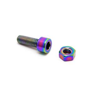 Custom M14x1.25 Hex Head Automotive Flange Bolts Titanium Alloy Polished Surface