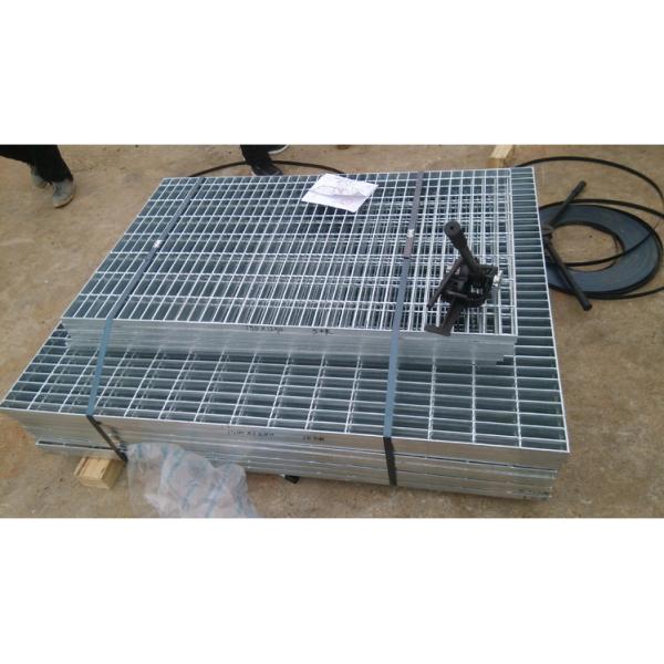 Hot dipped galvanized press welded 2mm steel grating for drainage channel