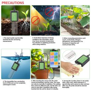 7-in-1 USB Soil Sensor Soil Tester Agriculture Soil EC PH NPK Nutrient Meter For