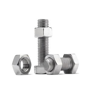 ISO 898-1 and ISO 4032 Compliant Grade 4.8/8.8/10.9 Hex Head Screw and Nut Bolt with Precision-Machined Threads