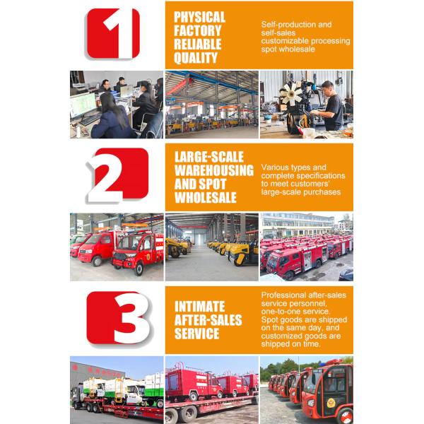 1.3 Ton High-Efficiency Small Electric Emergency Fire Truck with 25 Meters Fire Monitor Available for Sale