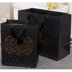 Embossed Printing Paper Bag 250gsm Printed Paper Carrier Bags