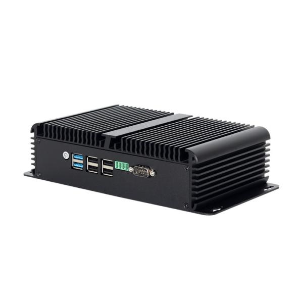 DDR4 16G RAM Intel N100 Fanless Industrial Mini PC 4 LAN Dual COM Linux With