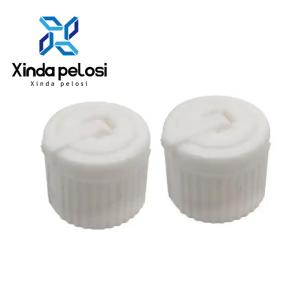 PP Plastic Spout Caps White Turret Spout Dispensing Caps 24mm 28mm