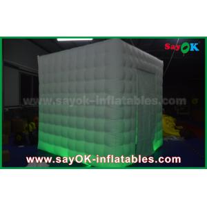 Cheap Inflatable Photo Studio 1 Door Waterproof Wedding Inflatable Mobile Photo Booth With Changeable Led Strip for sale