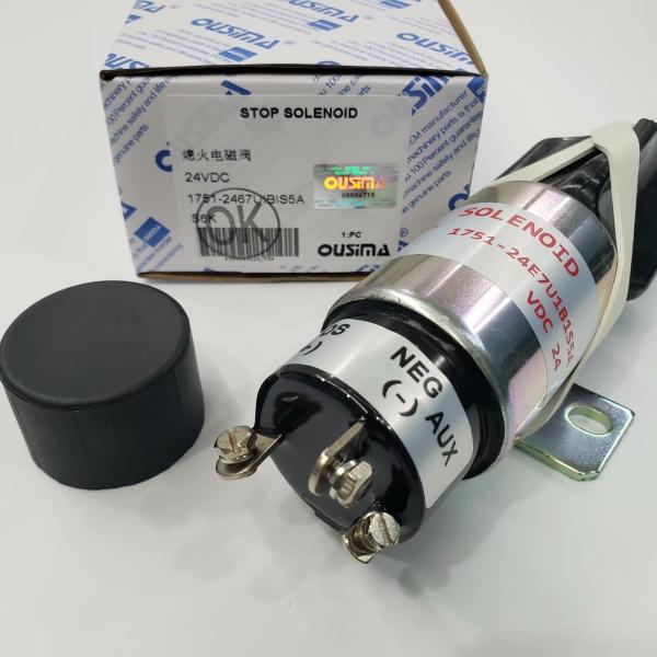 OUSIMA Fuel Shut Off Solenoid 1751-2467UIBIS5A Stop Solenoid 17512467UIBIS5A For
