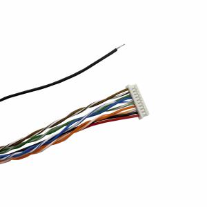 MX1.25 10 Pin IP Camera Cable RJ45 Chassis DC*5.5*2.1 IP Camera Tail Cable 011