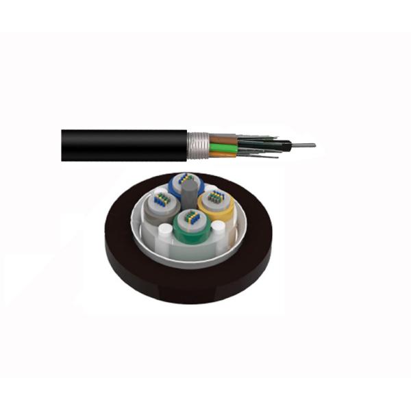 1310nm Black Direct Burial Armored Fiber Optic Cable GYDTA53