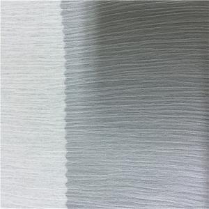 CRINKLE CHIFFON White Polyester Fabric , Washable 100 Percent Polyester Fabric