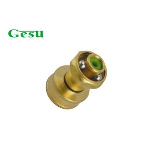 Cheap 3/4 inch Thread Adjustable Spray Nozzle , Mini Solid Brass Water Hose Jet Nozzle for sale