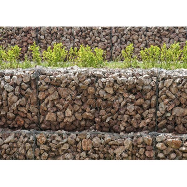 Quality Easily Assembled Gabion Wire Mesh High Tensile Strength Gabion Box 60 * 80mm wholesale