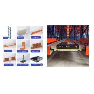 Automated Radio Shuttle Warehouse Storage Racking with Q235B Steel Durable