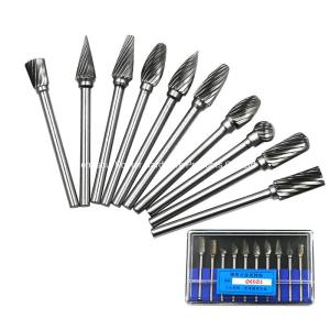 6mm 1/4inch Shank Diameter Double Cut Solid Cutting Tools Grinding Cutter