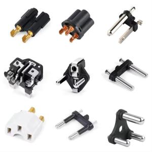 SAA Solid Hollow 3 Pin Power Plug Insert Crimping Machine With Loose Bulk