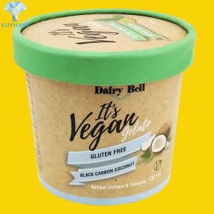 Disposable Greaseproof Paper Ice Cream Paper Cup CMYK Printing