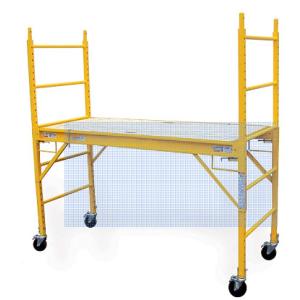 Multi Purpose Aluminum Mobile Scaffolding , 6' Step Scaffold Platform