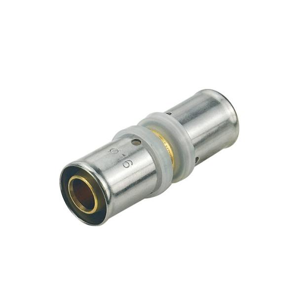 OEM Pex Press Fittings For Pex Al Pex Pipe And Pex Pipe Natural Brass Color For