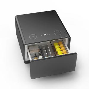 Modern Smart Coffee Table with Tempered Glass Top and Wine Cooler Gross Weight