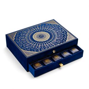 Customised Chocolate Velvet Textured Drawer Gift Boxes