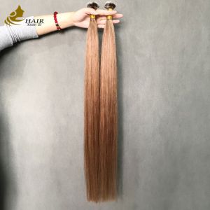 China 100% Human Hair Nano Ring Machine Pre-Bonded Straight Nano Tip Hair Extension on sale