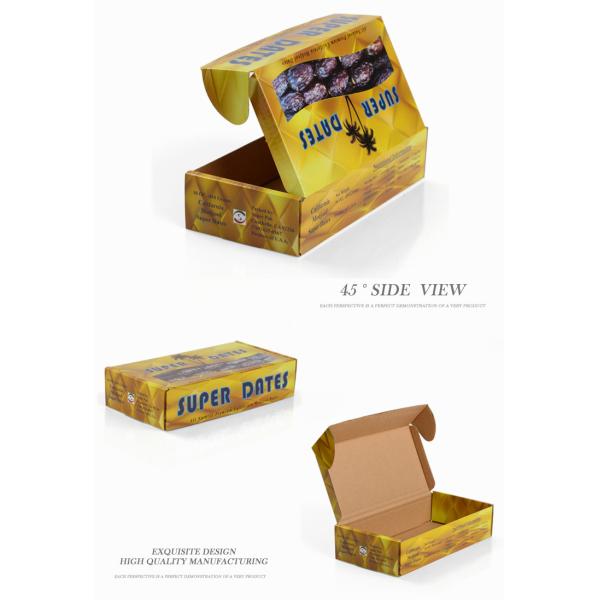 Corrugated Printed Mailer Boxes Eco Friendly For Dry Fruits Packaging