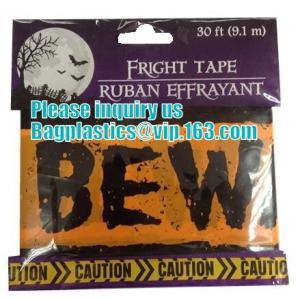 Rolls Halloween Caution Party Tape,Party halloween banner , plastic streamer