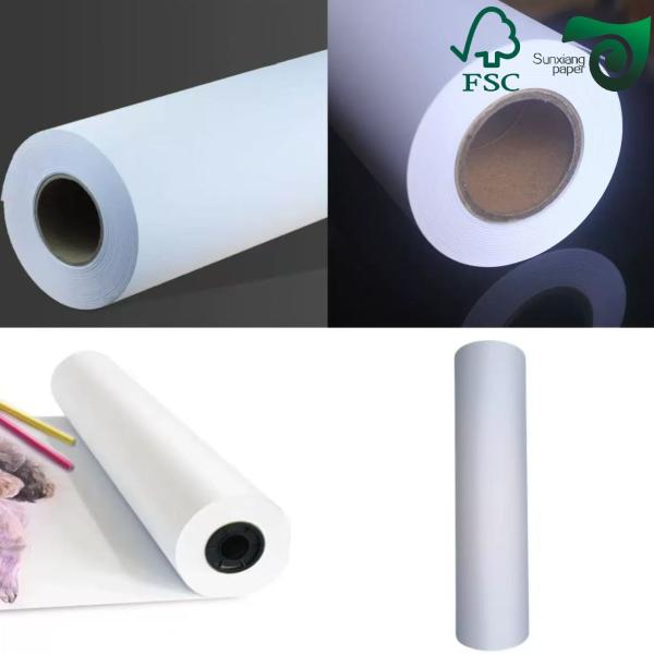 Quality FSC CAD  Inkjet Printer Plotter Paper Roll 80g 24" 36"  500ft 2" Core wholesale