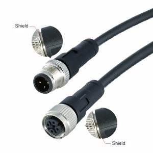 Cheap M12 Waterproof Connector Male Female 3-17 Pin IP68 Gold Plated for sale