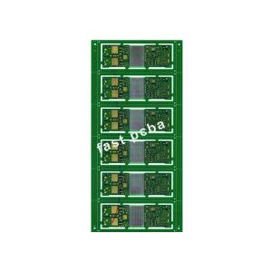 FR - 4 0.8mm Immersion Gold Double Layer Blue Circle PCB With Green Solder Mask