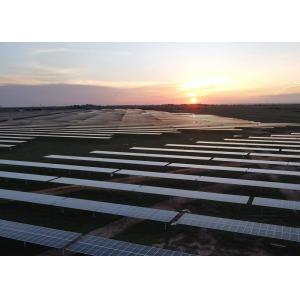 PV Panel Ground Mounting System One Axis Tracker Solar Mounting Structure