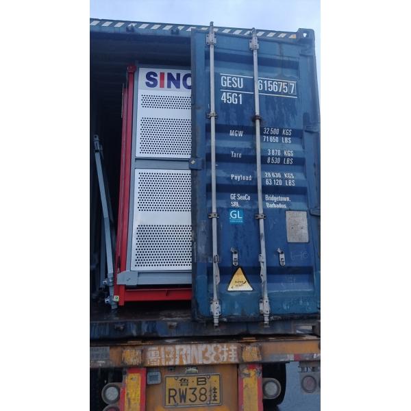 Building Hoist Mast Lift Curved Construction Hoist Double Column Electric