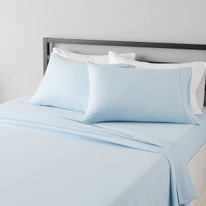 Lightweight Super Soft Microfiber Bedsheets Set with 14-Inch Deep Pockets, Solid