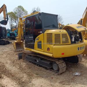 Shanghai Used Excavator Komatsu PC100 10 ton Operating Weight Original Hydraulic